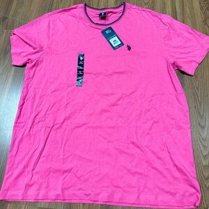 U.S. Polo Assn. Vibrant Pink Short Sleeve Tee